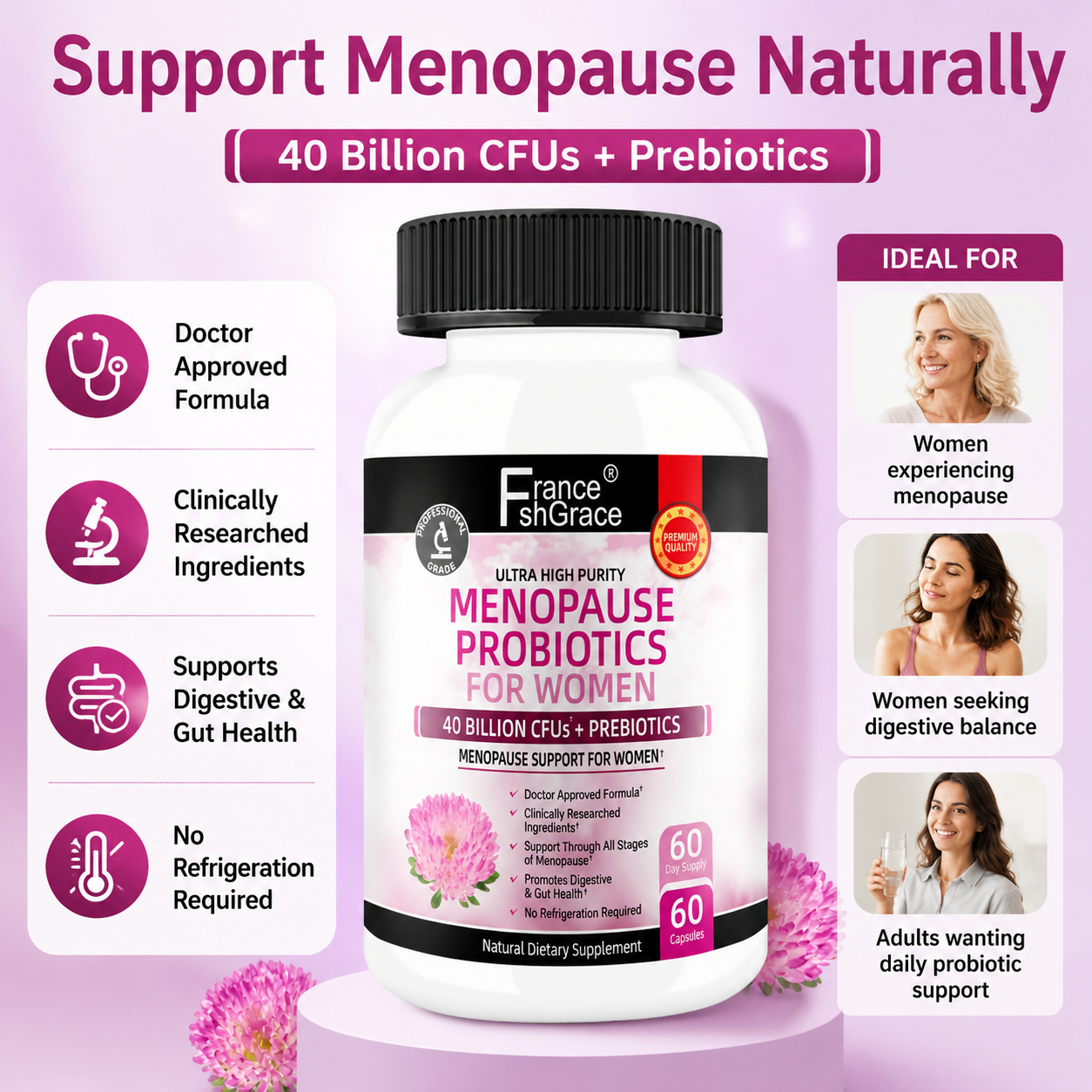 Menopause Supplement for Women 60's